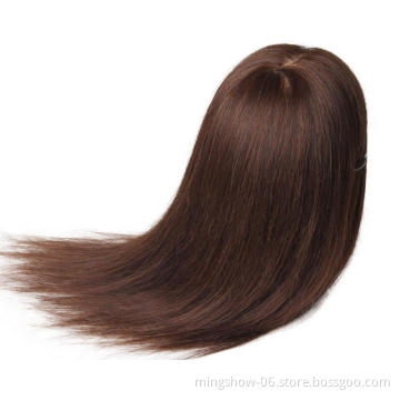 Professional Hairdressing Training Mannequin Practice Head Black Hair Dolls Barber Salon Hairstyling Training Manikin Heads